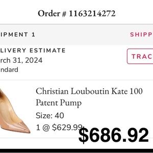 Christian Louboutin Kate 100 Patent Pump - Nude